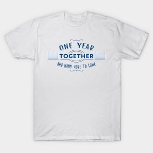 1st anniversary couple milestone T-Shirt